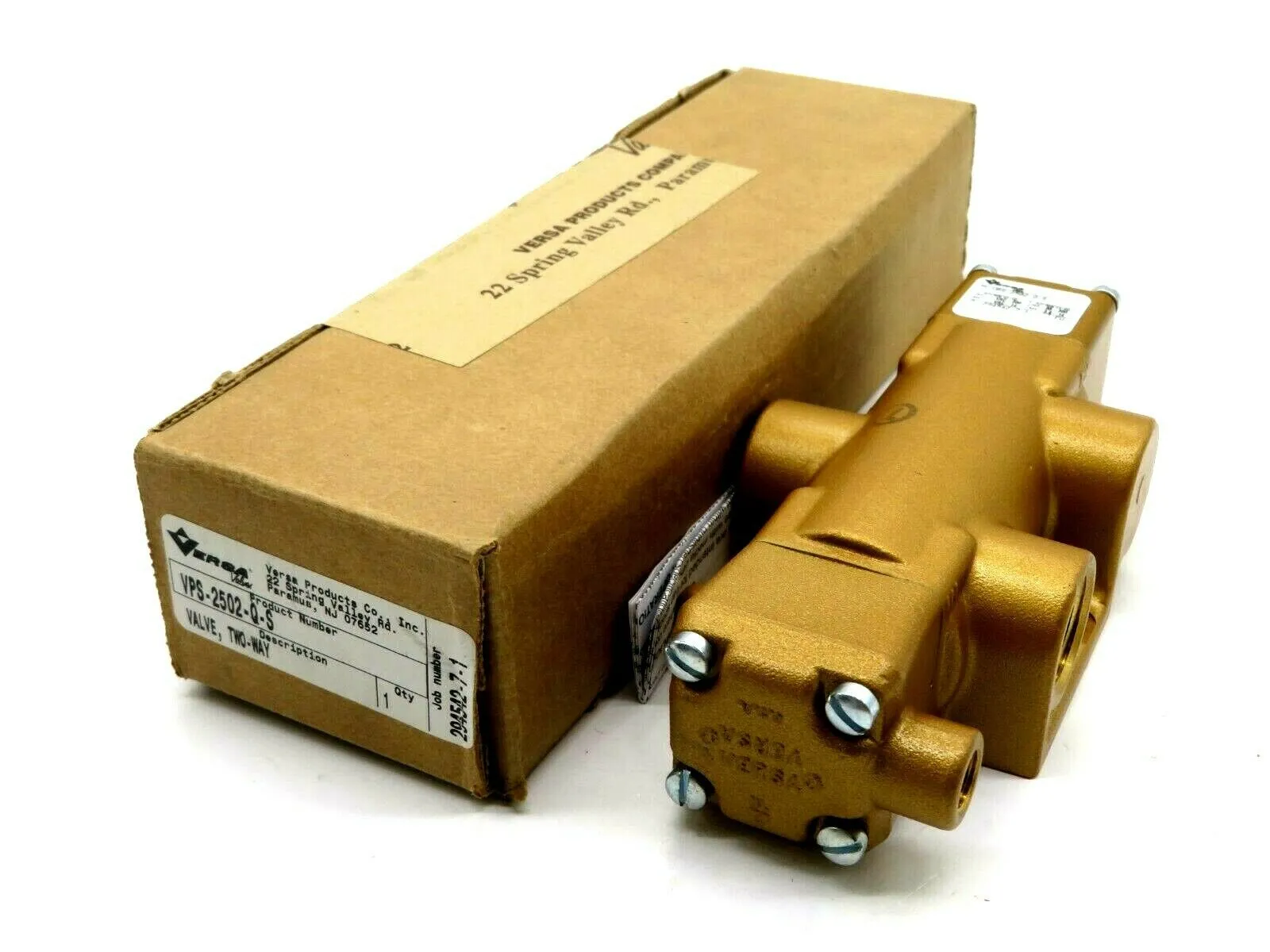 NEW VERSA VPS-2502-Q-S TWO-WAY VALVE VPS2502QS