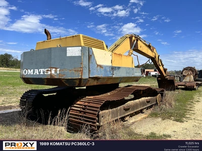 Used 1989 KOMATSU PC360LC-3 Crawler Excavators Louisiana US | Proxy Equipment #1377939