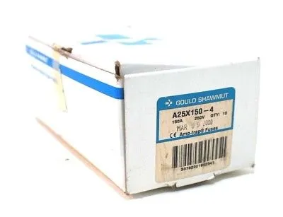 10 NEW GOULD SHAWMUT A25X150-4 FUSES A25X1504