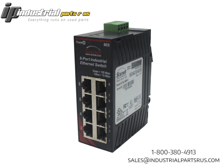 Used SIXNET ETHERNET SWITCH PLC Ethernet Equipment Kentucky US | Industrial Parts R Us Inc. #476265