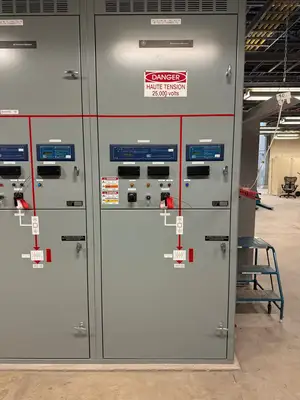 25kV Switchgear Lineup 1200A w/ Power Vac Breaker VB1 27.0-16-0