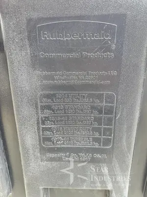 RubberMaid Black Plastic Garbage Disposal Bin