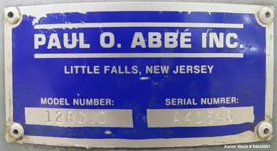 USED PAUL O ABBE 12