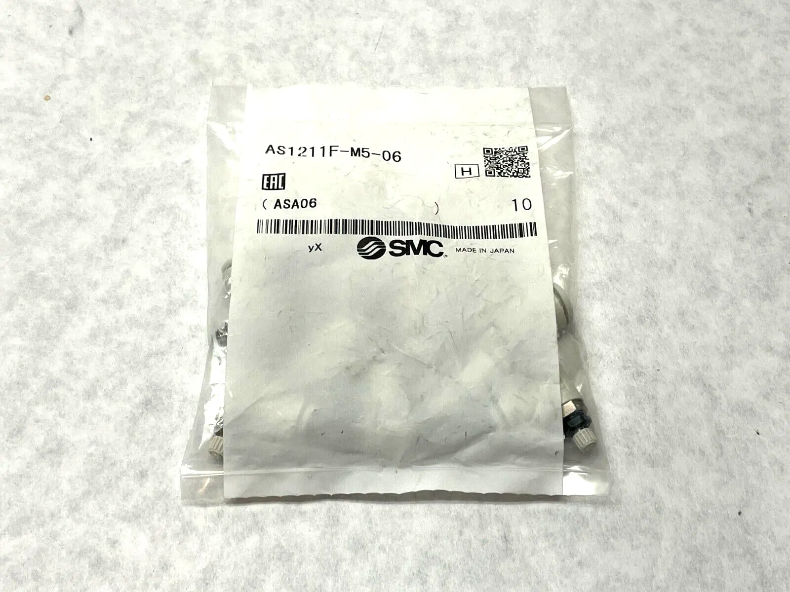 AS1211F-M5-06 | SMC  Speed Controller Fitting PKG OF 10 - New