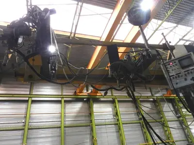 USED DOUBLE HEAD LINCOLN WELDING DERRICK 30 000 MM LENGTH