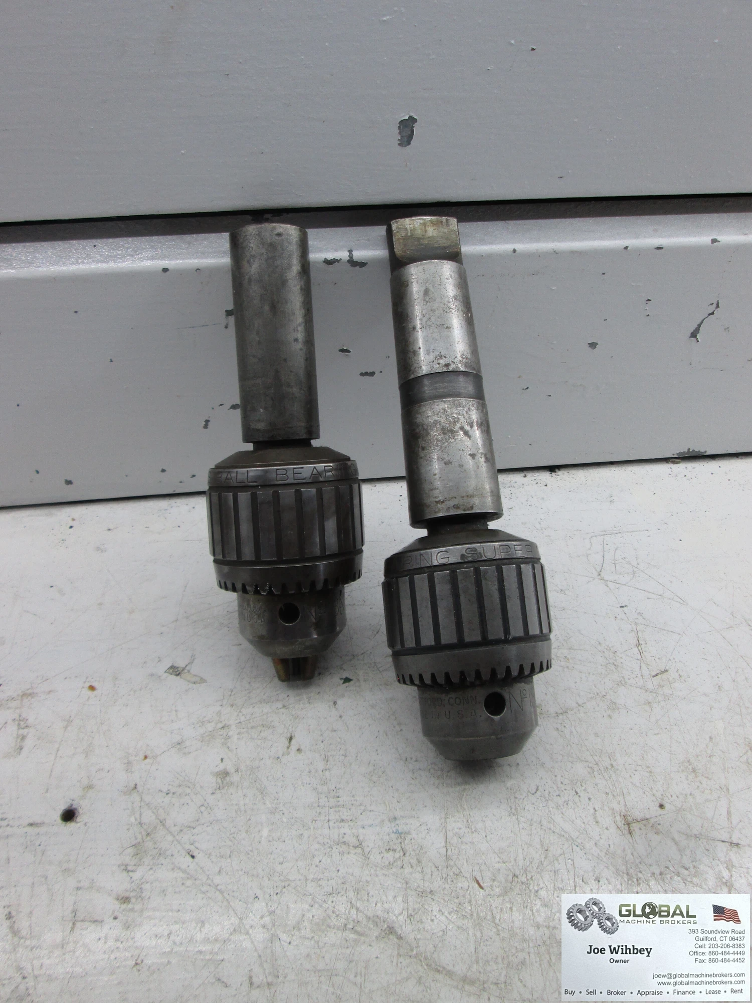 JACOBS No.18N 1/8"-3/4" Capacity Heavy Duty Ball Bearing Chuck W/Jacobs #4 Shank