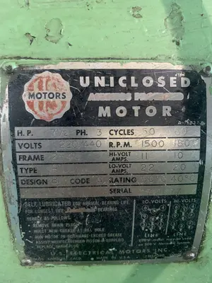 16 TON SEPORE HYDRAULIC PRESS. STOCK # 0746923.