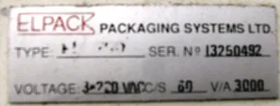 USED ELPACK EL-200