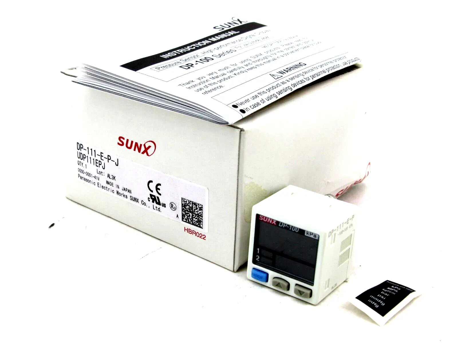 NEW SUNX DP-111-E-P-J DIGITABLE PRESSURE DP111EPJ