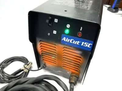 Used THERMAL DYNAMICS AIRCUT™ 15C PLASMA CUTTING SYSTEM, BUILT-IN COMP. 1/8" CUT CAP. Misc Industrial Equipment | Maverick Industrial Sales #1099640