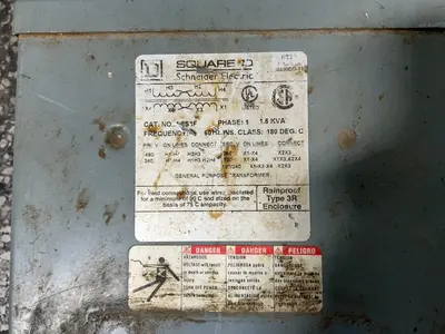 Used SQUARE D 15S1F Transformers Ohio US | HGR 24 #1541532