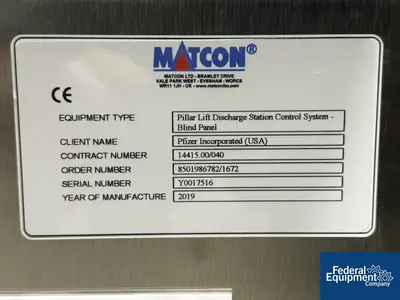 NEW Metolift Metolift Pillar Lift Discharge Station, Model M5414-83-C2D2