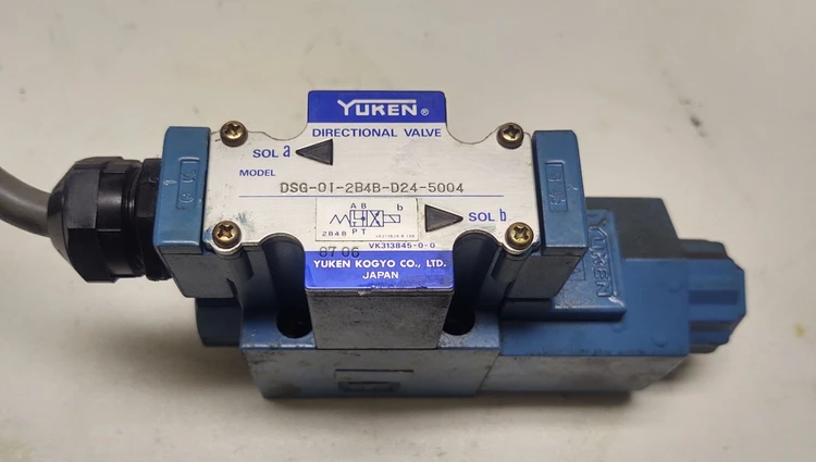 Used Yuken DSG-01-2B4B-D24-5004 Solenoid Valves | Edwards Industrial Repair #979086