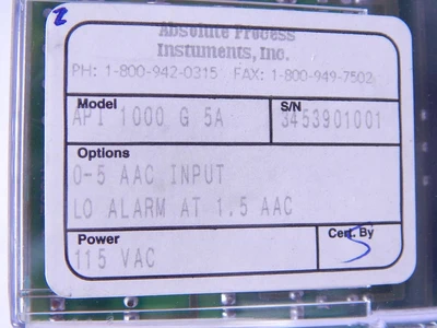 Used ABSOLUTE PROCESS INSTRUMENTS _UNKNOWN_ Relays & Switches Texas US | OCO Industrial #1690334