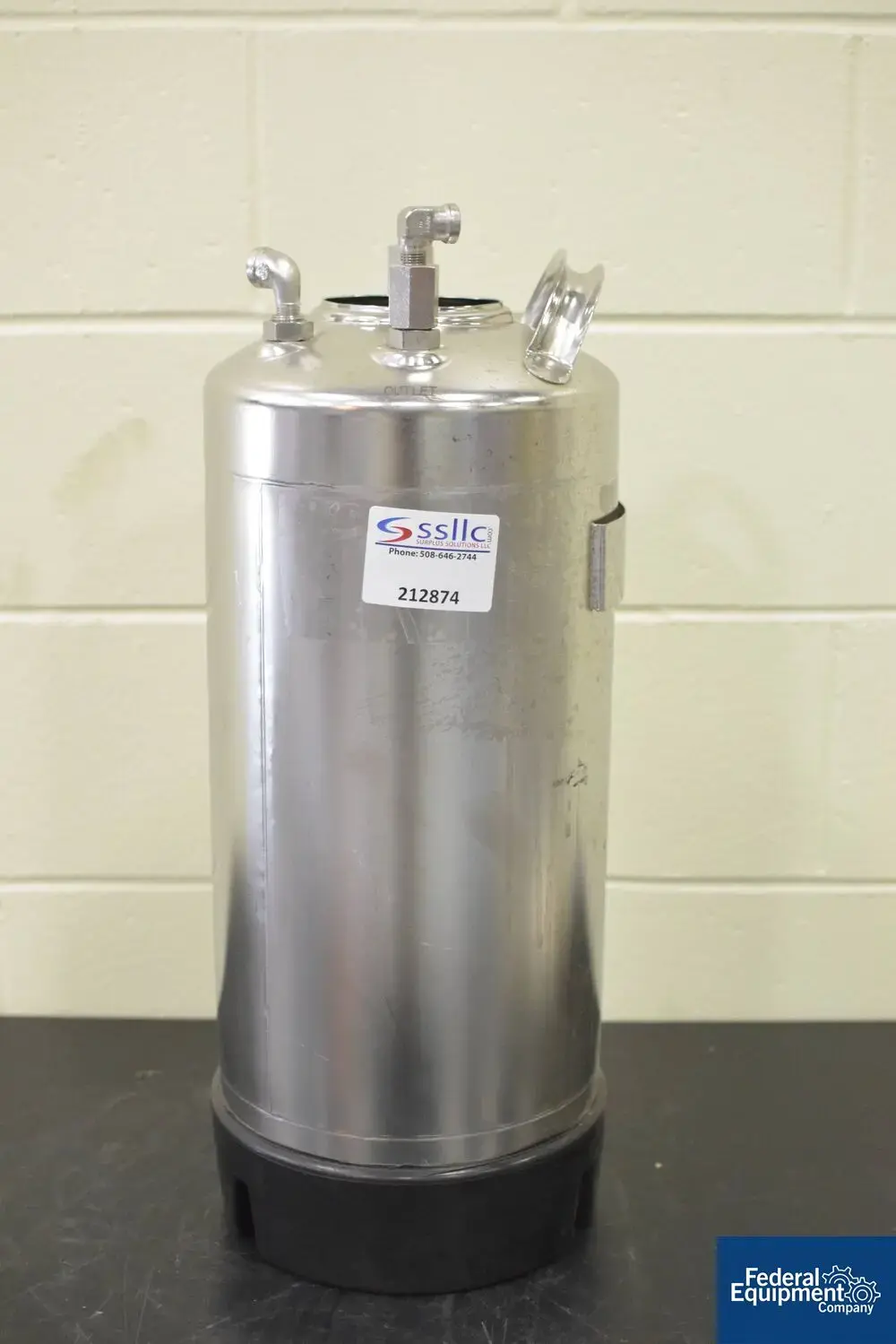 USED Alloy Products Alloy Products Pressure Vessel, 316L S/S, 100#