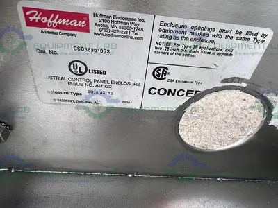 USED HOFFMAN CSD363010SS STAINLESS STEEL ENCLOSURE 30" X 10" X 36"