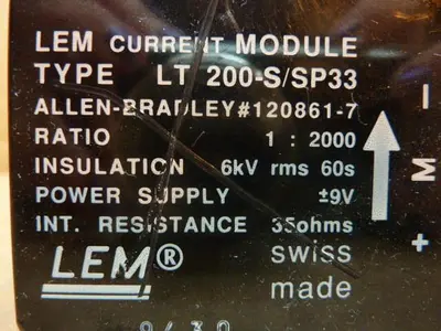 USED ALLEN BRADLEY LT 200-S/SP33