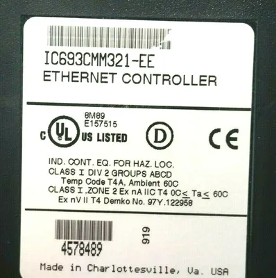 USED GE FANUC FANUC 1C693CMM321-EE ETHERNET CONTROLLER 1C693CMM321EE