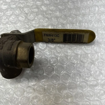 **FNW Brass 400 Wog 150 PSI Ball Valve 3/8" Fast Shipping &Warranty#