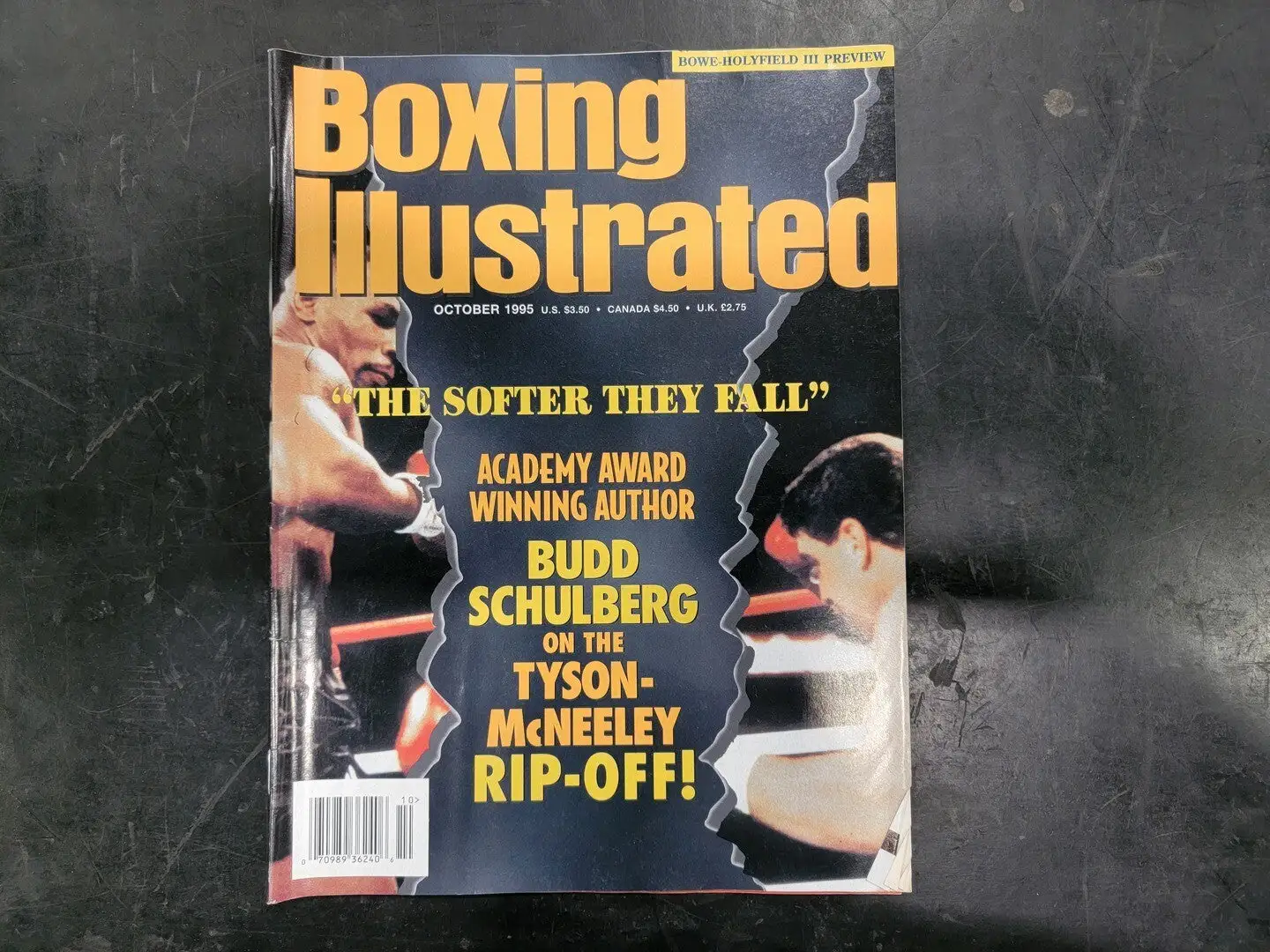 USED BOXING ILLUSTRATED OCTOBER 1995