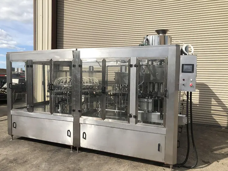 Used 2014 ZHANG J IAGANG, BEIJING CHINA TRI-BLOCK 40 VALVE BOTTLE RINSER, FILLER, CAPPER Beverage Equipment - Carbonated Monoblock Florida US | ESCOBAR TRADING, INC. #746732
