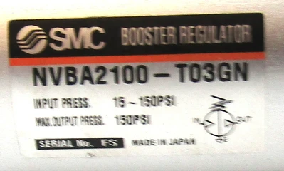 Used SMC NVBA2100-T03GN Miscellaneous MRO | Industrial Parts R Us Inc. #381309