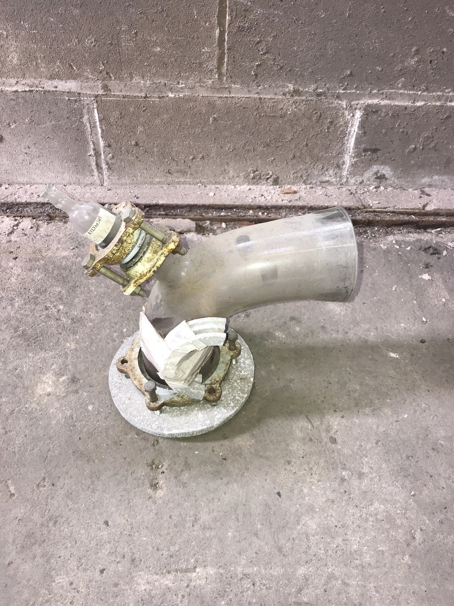 80mm Dia QVF 90 Degree with Thermometer Branch; PBT3