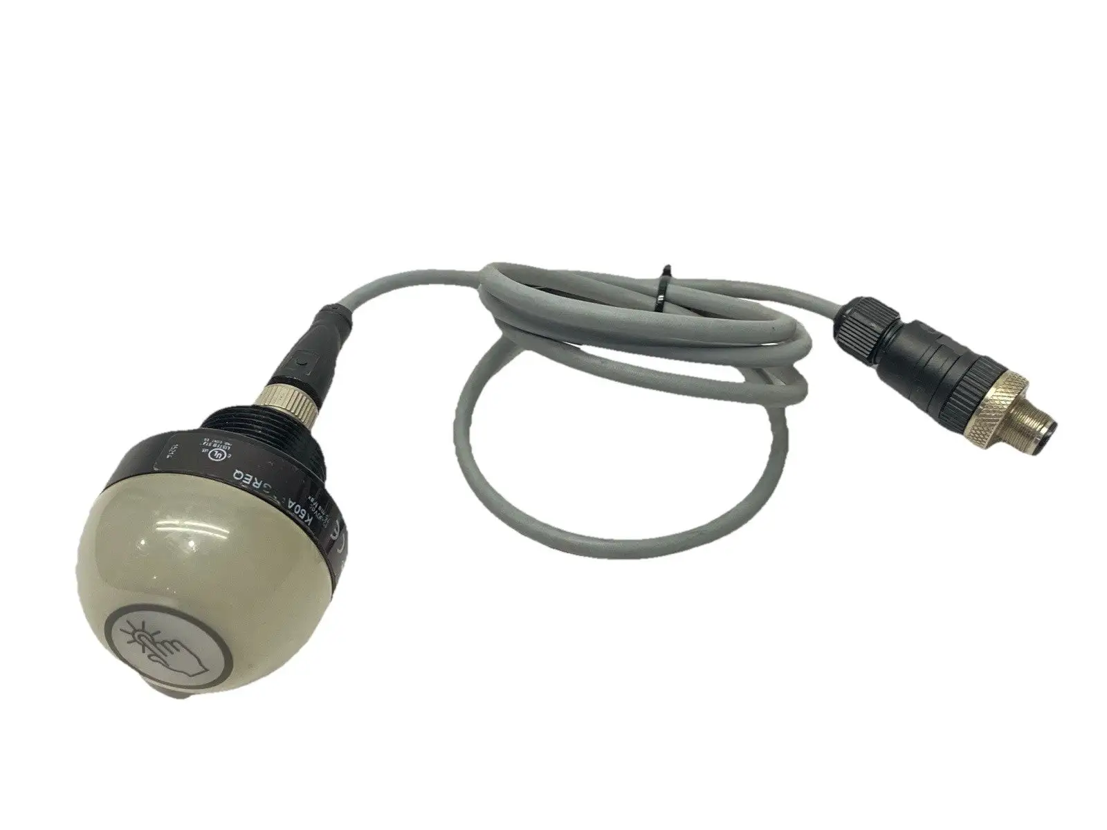 USED BANNER ILLUMINATED PICK-TO-LIGHT TOUCH BUTTON 24985 W/ P+F 109434