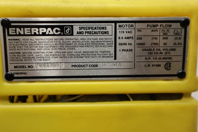 Used ENERPAC PUD1300B Hydraulic Pumps Minnesota US | Machinesused.com #1295553