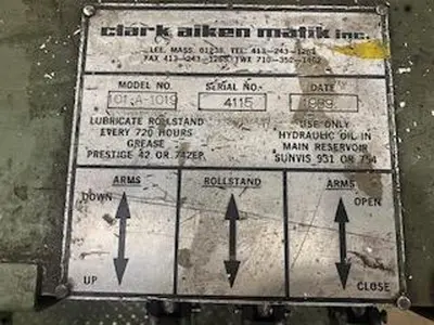 CLARK AIKEN 72" W X 72" OD SHAFTLESS FLOOR PICKUP UNWIND STANDS (2) AVAILABLE pending JA 2 13 26