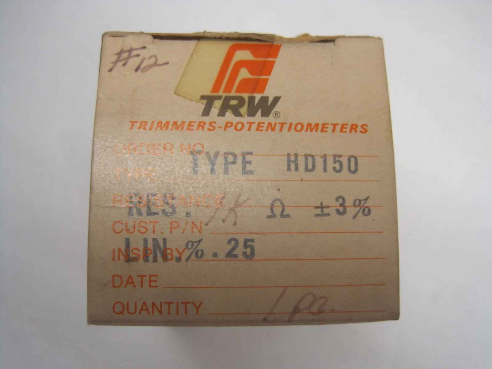 NEW TRW HD150 POTENTIOMETER