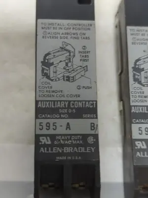 Used ALLEN-BRADLEY 595-A Miscellaneous Equipment (Electrical & Power) | Surplus Asset Holdings #1197039
