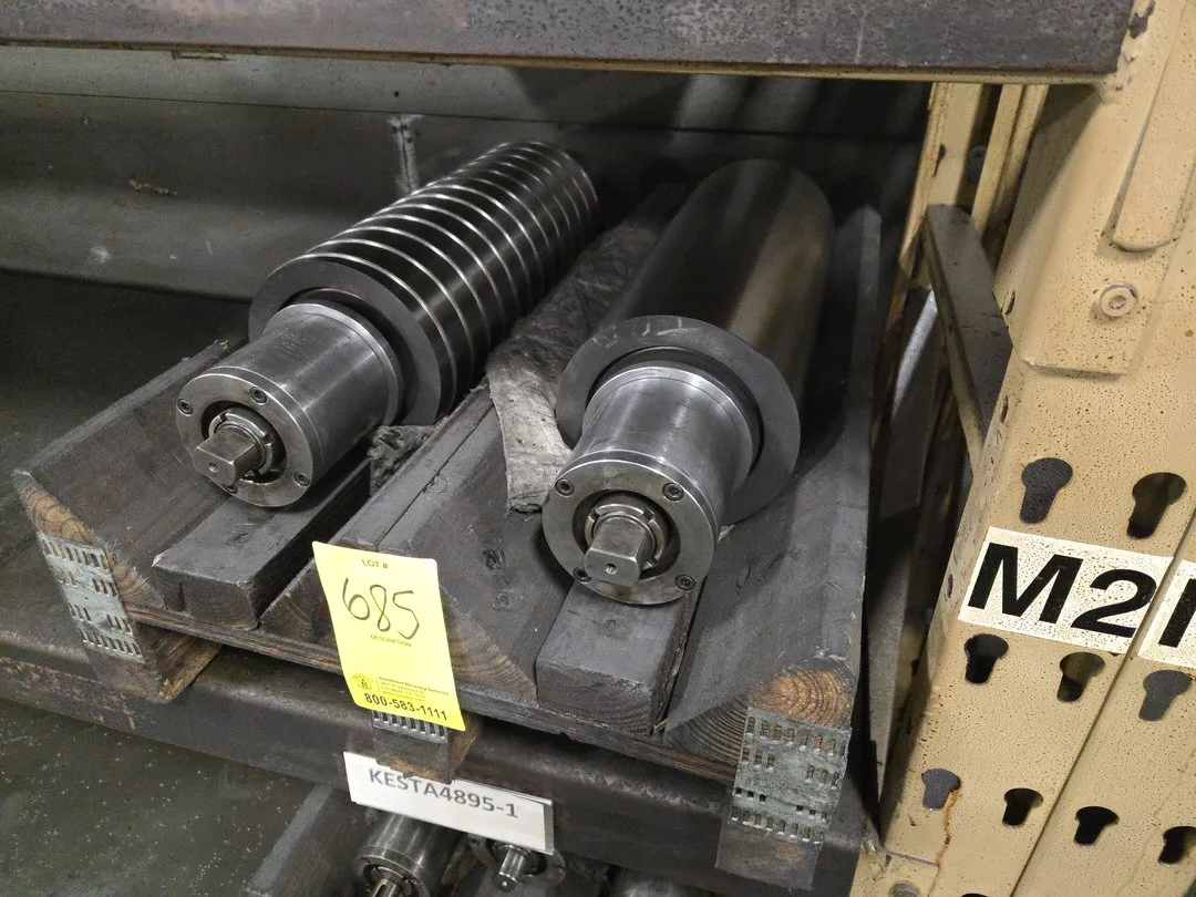 (2) Superfine OD Grind Drum Spindle