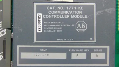 Allen Bradley 1771-KE/A PLC-5 Communcation Controller Module FW Rev. J Used
