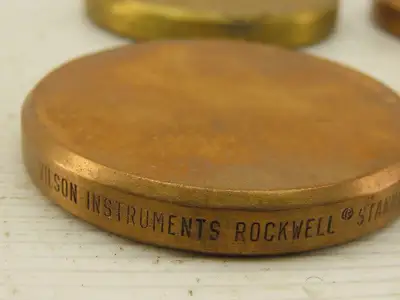 Wilson Rockwell 05 Standard Test Block HRB Lot of 4
