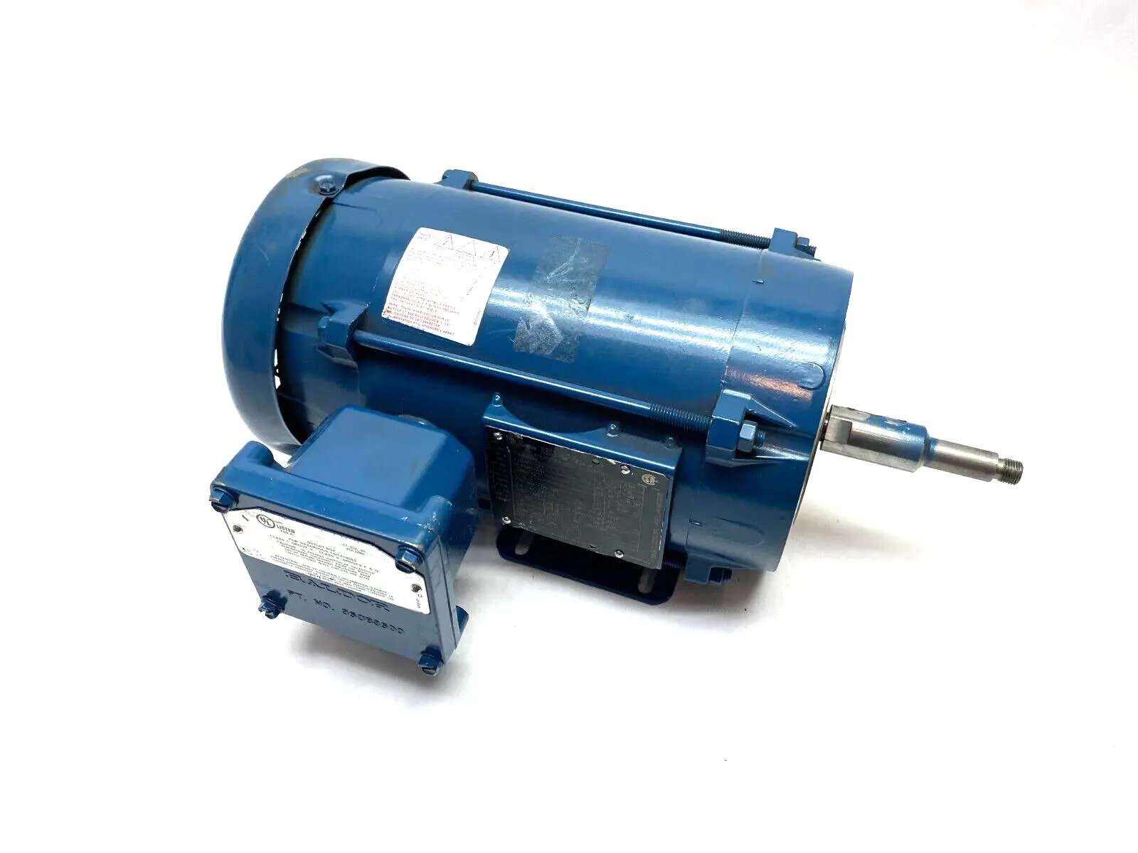 USED BALDOR EXPLOSION POOF ELECTRIC MOTOR 1/0.75HP 3450/2885RPM