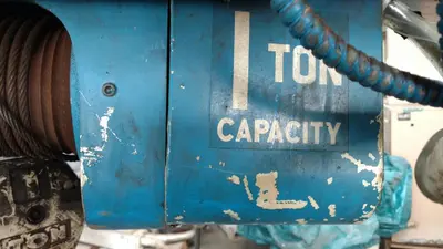 SPC9228  Material Handling Equipment 2,000 lbs. Shaw Box cable hoist, model 114462
