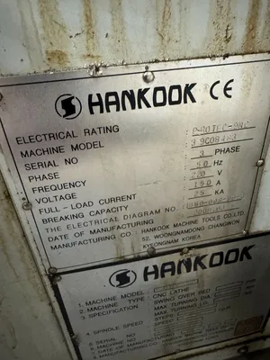 2008 HANKOOK PROTEC-9NC/4000 CNC Machines | Bowland Trading Ltd (30)