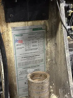 Used MINSTER DAC-H60 Cupping Presses Michigan US | Midwest Press and Automation #1506533