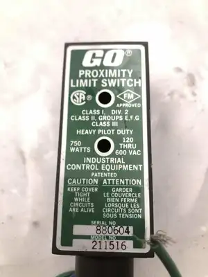 GO 211516 Proximity Limit Switch 750W 120-600VAC -NIB