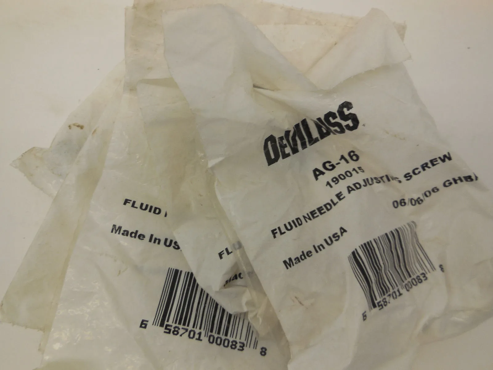 9 NEW DEVILBISS AG-16 FLUID NEEDLE ADJUSTING SCREW 190015 AG16