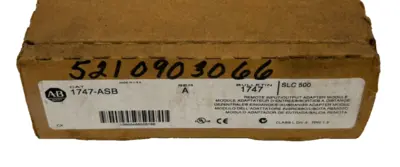 ALLEN BRADLEY 1747-ASB REMOTE I/O ADAPTER SLC500 SER. A UNUSED SURPLUS