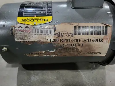 1.0 hp, 575 volts, 1140 rpm, 145TC, 3ph, Electric Motor