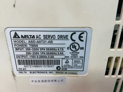 Used DELTA ASDA0721AB Servo Drives Ohio US | HGR 24 #1455377