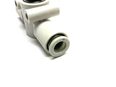 USED SMC PNEUMATIC IN-LINE FLOW CONTROL VALVE 5/16" OD