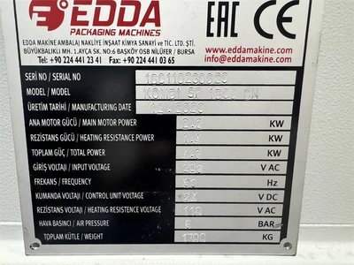 Used 2023 EDDA KOMBI SP 1500 BN Wrapping Machines Arizona US | MachineryMax #1370160