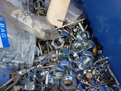 Bolts, Clamps, Nuts, Assorted Hardware.