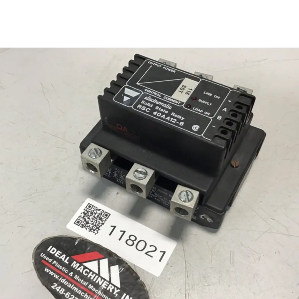 Used ELECTROMATIC RSC 40AA12-6 Relays & Switches Michigan US | Ideal Machinery #593298