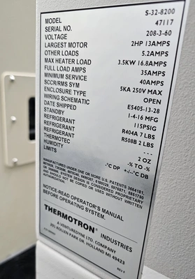 2016 THERMOTRON S-32-8200 TEMPERATURE/HUMIDITY CHAMBER Environmental Chamber | Tekmart International Inc. (12)