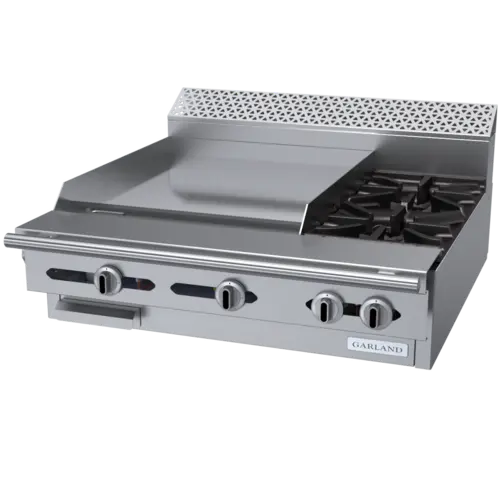 Garland C36-2M 36" 2 Burner Gas Range Top w/ Griddle - Modular, Natural Gas